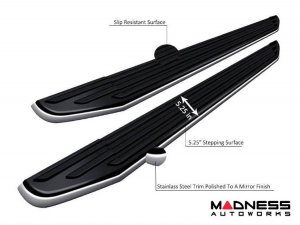 Ford Bronco Sport Running Boards - Premium - Black w/ Chrome Trim